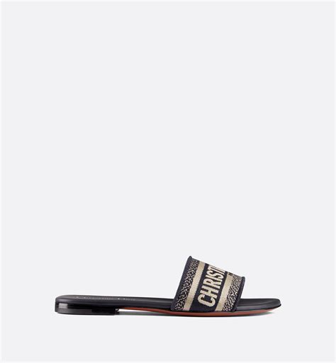 dior sandals nz|Dway Slide Deep Blue Embroidered Cotton .